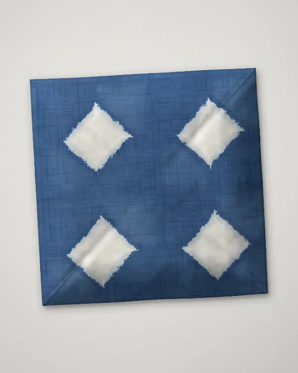 Another itajime cushion cover from the same batch