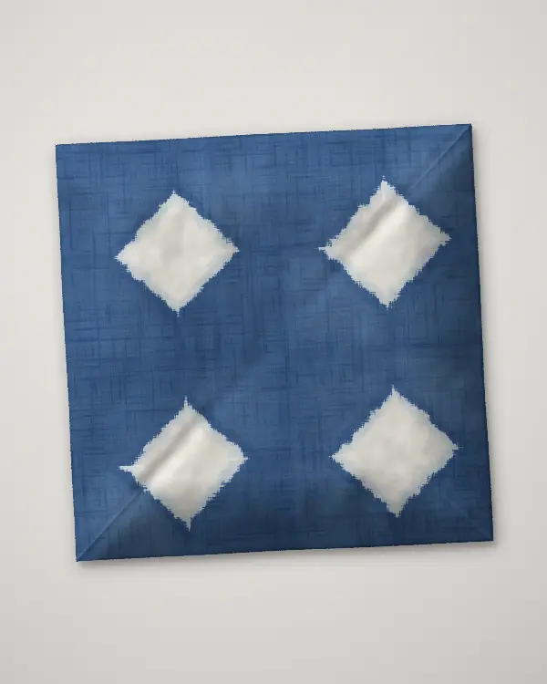 Another itajime cushion cover from the same batch