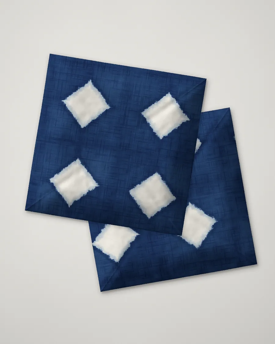 Itajime cushion cover, folded, Deep