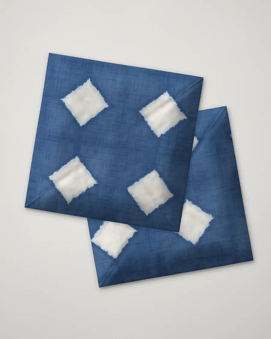 Itajime cushion cover, folded, Mid shade