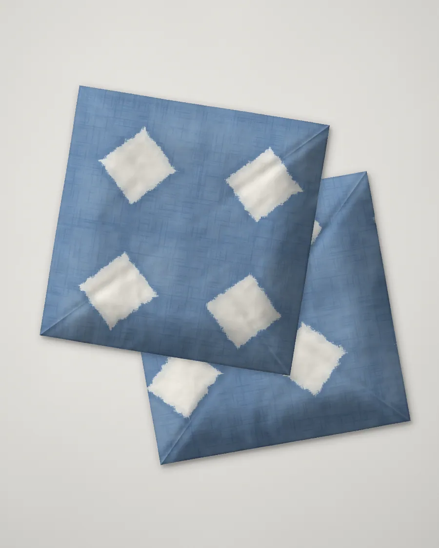 Itajime cushion cover, folded, Pale