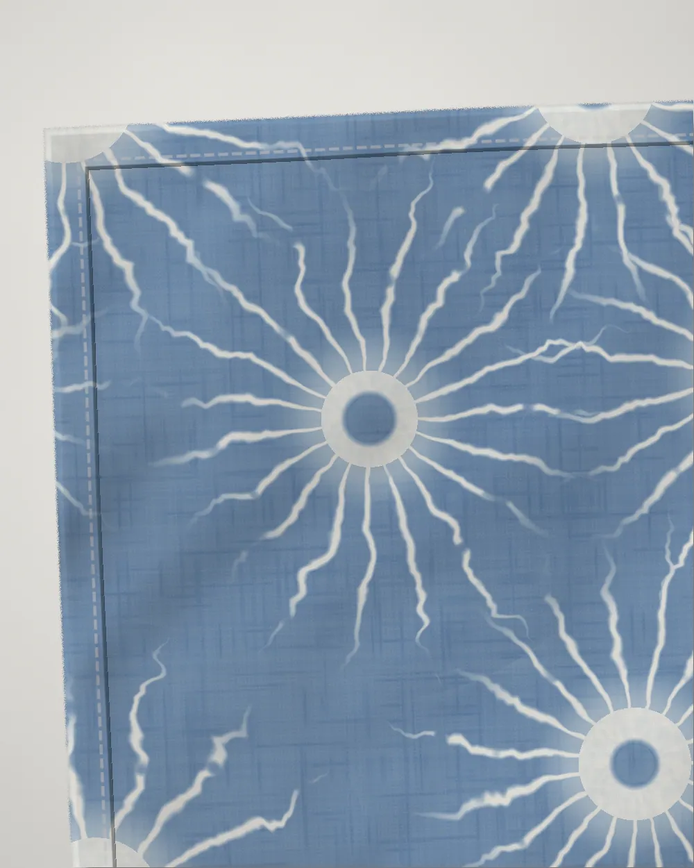 Kumo napkins, set of four, close-up of the cloth and hem, Pale