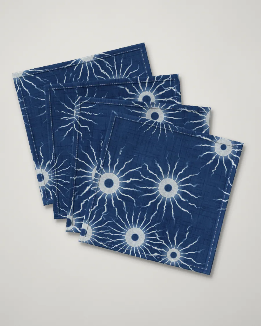 Kumo napkins, set of four, folded, Deep