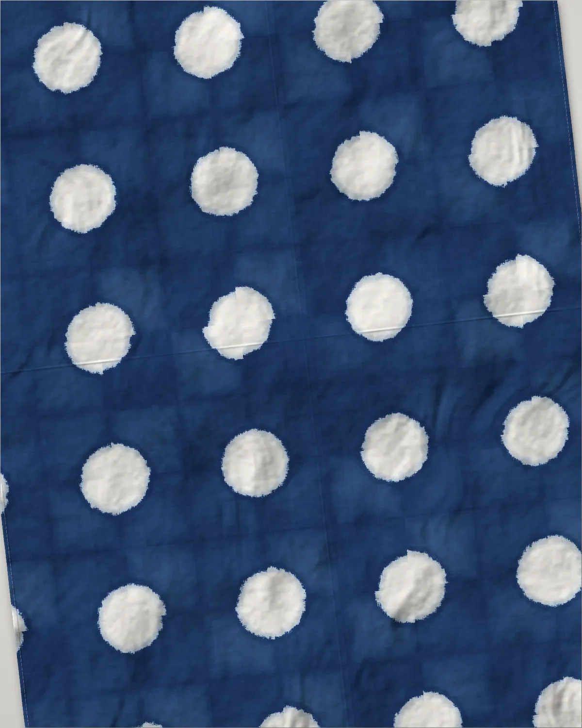 Itajime throw, laid flat, Deep
