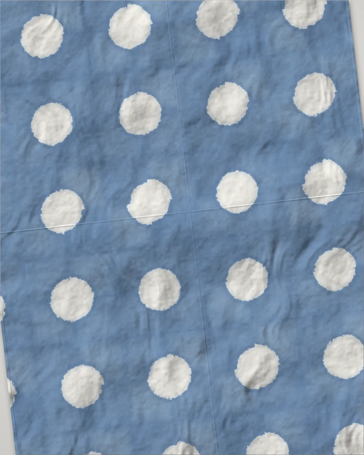 Itajime throw, laid flat, Pale