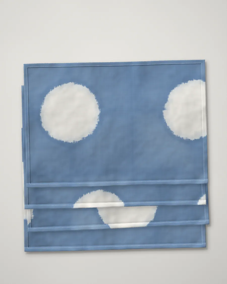 Itajime throw, folded, Pale