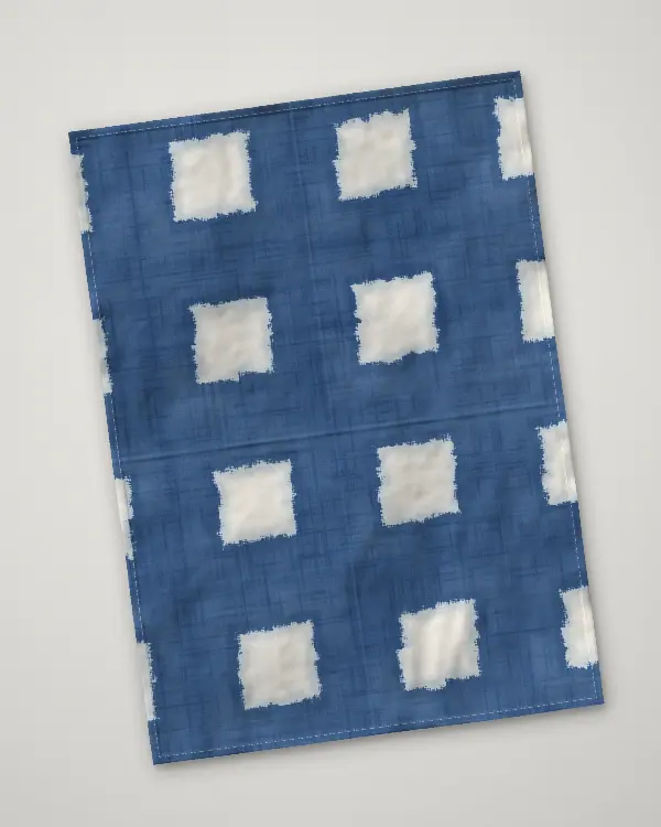 Another itajime tea towel from the same batch