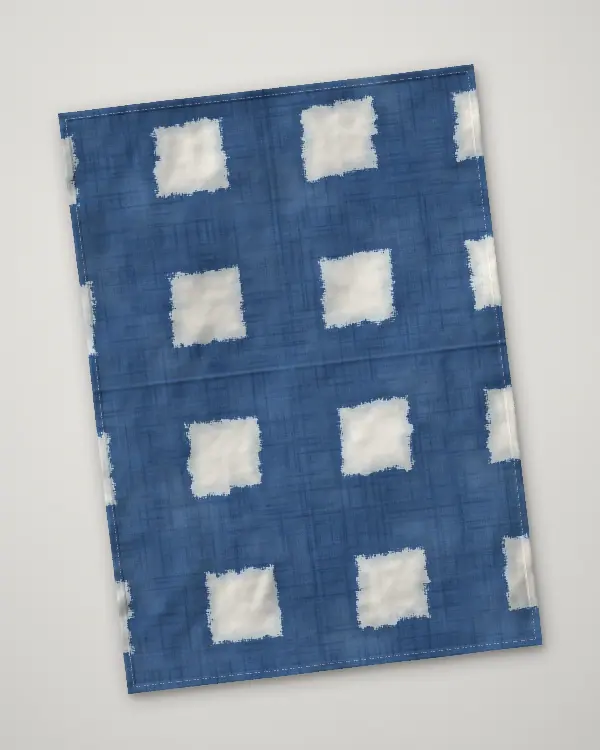 Another itajime tea towel from the same batch