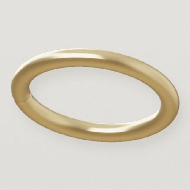 Seam ring, Solid 14k gold, for healed piercings