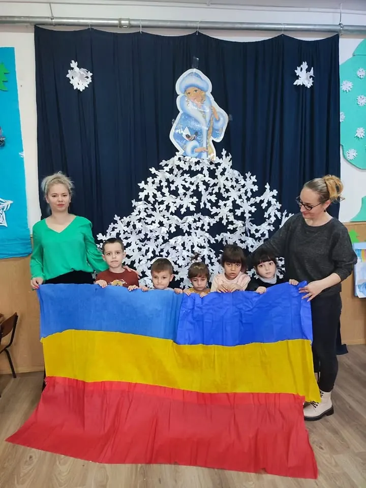 Preșcolari cu tricolorul, Ziua Unirii 2023