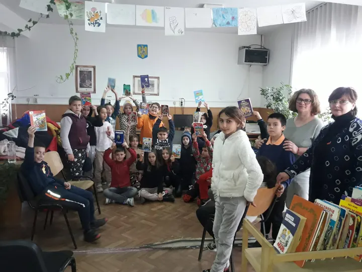 Vizită la biblioteca din sat, martie 2023