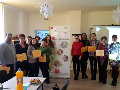 Participanți cu diplome la atelierul Erasmus+ KA1, 2019 (adulți)