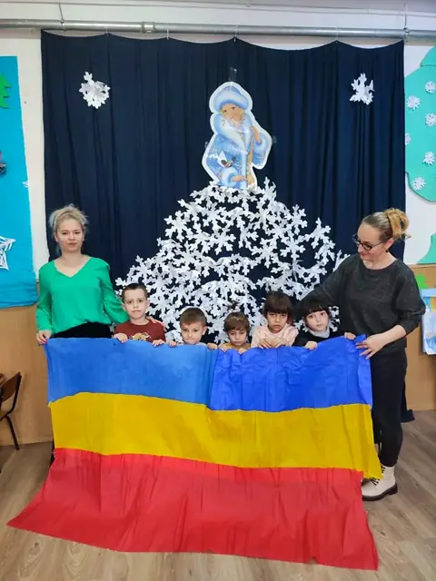 Preșcolari cu tricolorul, Ziua Unirii 2023
