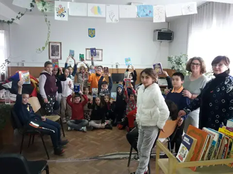 Vizită la biblioteca din sat, martie 2023