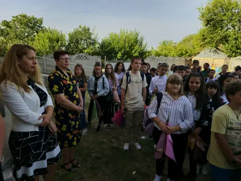 Festivitatea de deschidere 2024, curtea școlii