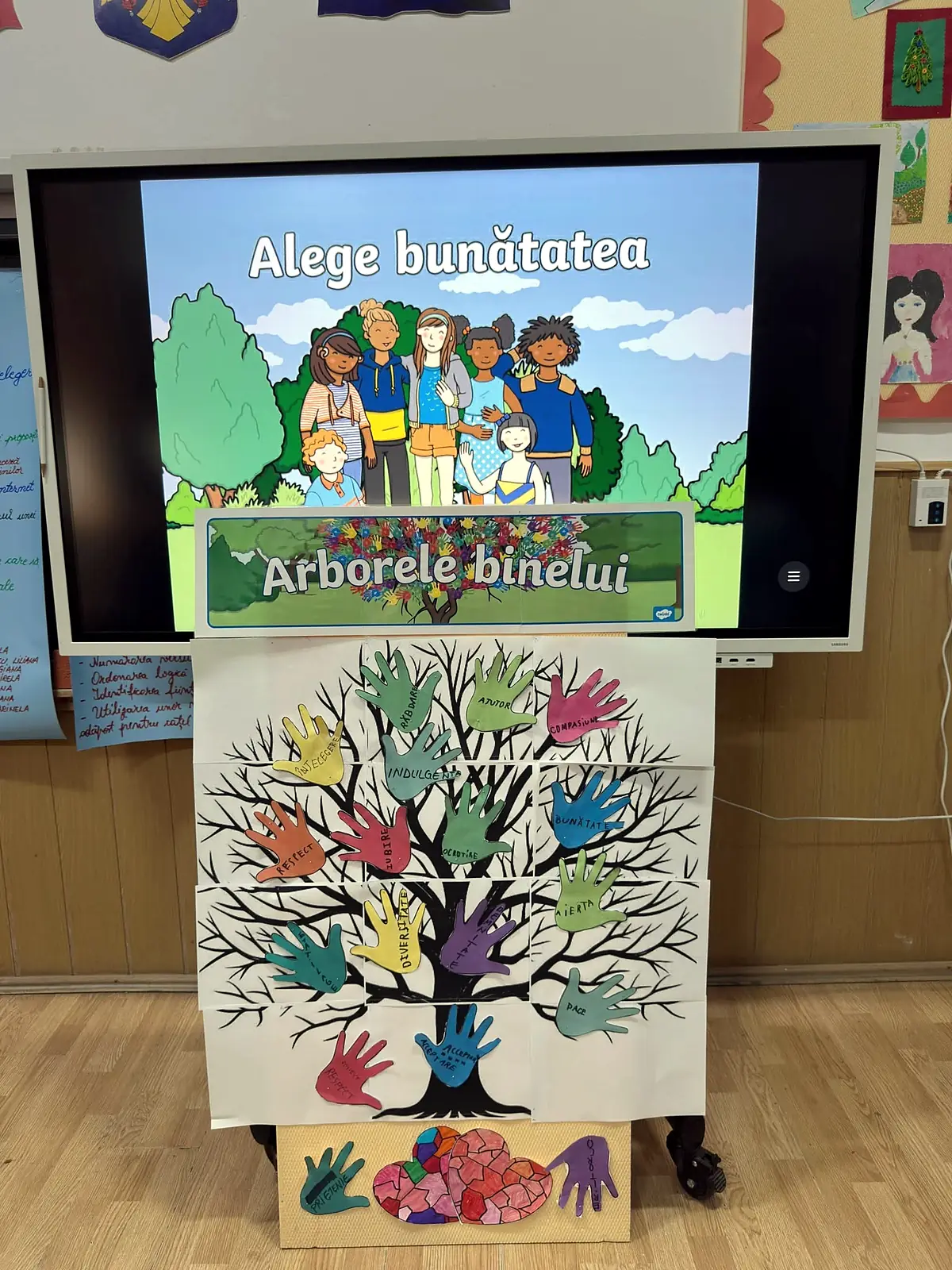 „Alege bunătatea / Arborele binelui”, tabla interactivă și panoul de palme, Ziua Toleranței