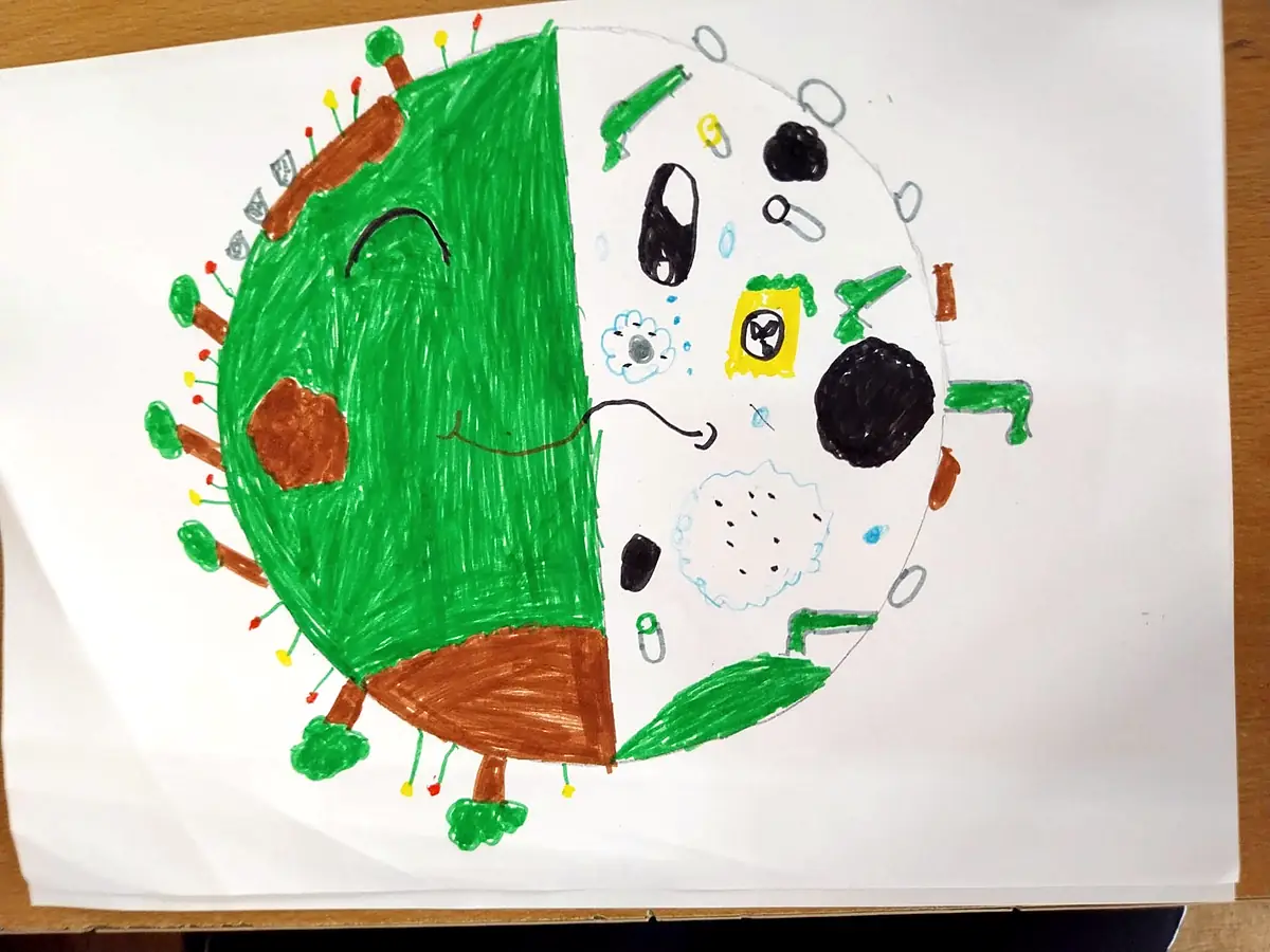 Desen „Planeta” pe tema ecologiei
