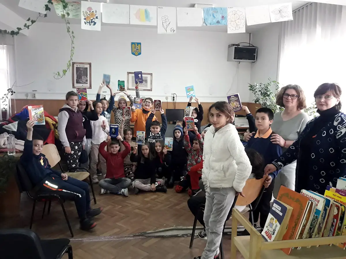 Vizită la biblioteca din sat, martie 2023