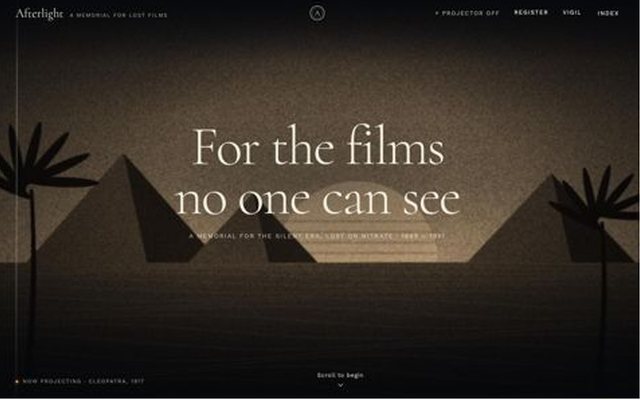 AFTERLIGHT, index page, frame 1