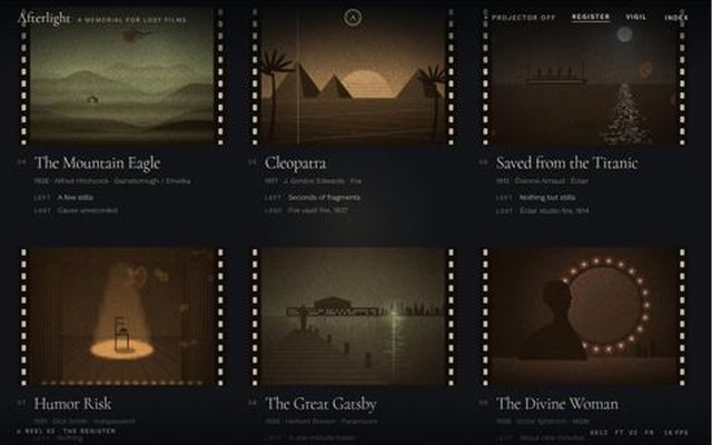 AFTERLIGHT, register page, frame 6