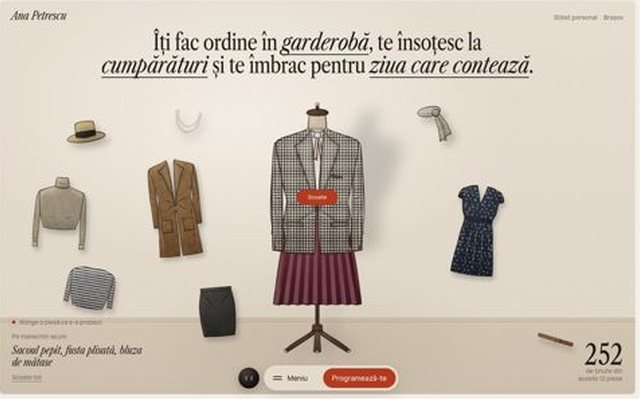 Ana Petrescu, index page, frame 1