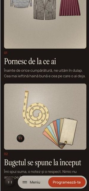Ana Petrescu on a phone, despre page