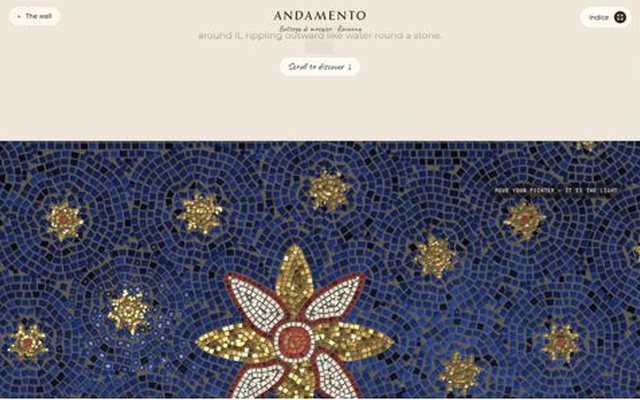 ANDAMENTO, cielo page, frame 5