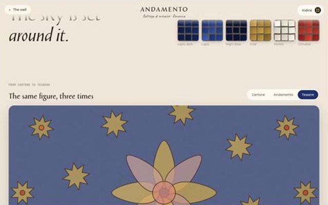 ANDAMENTO, cielo page, frame 6