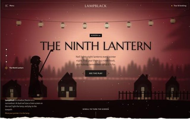 LAMPBLACK, index page, frame 2