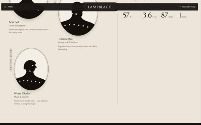 LAMPBLACK, index page, frame 3