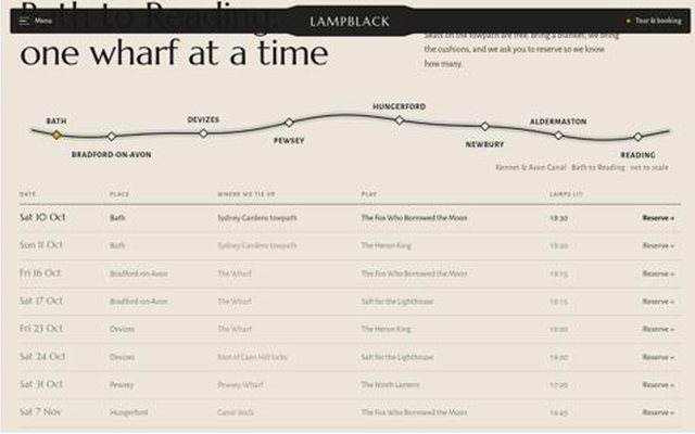 LAMPBLACK, tour page, frame 8