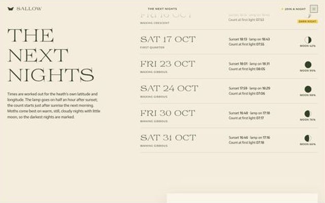 SALLOW, nights page, frame 5