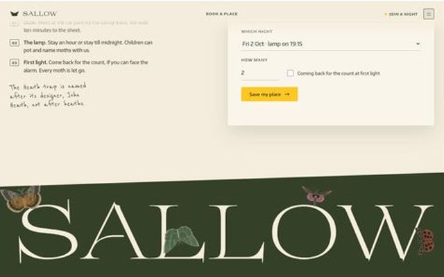 SALLOW, nights page, frame 6