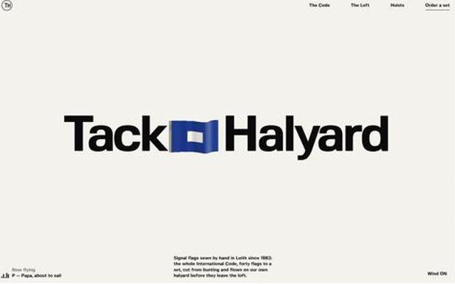 Tack & Halyard, index page, frame 1