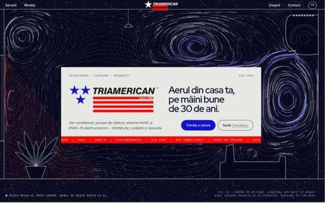 Triamerican, index page, frame 1