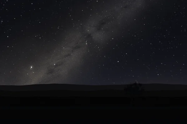 Bortle class 3 sky over the same field