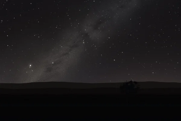 Bortle class 4 sky over the same field