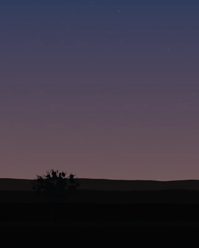 Civil twilight over Wark