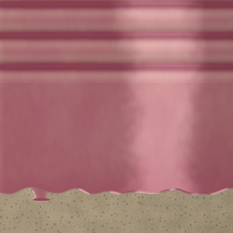 Detail of tile 020: thrown grooves and the dip line