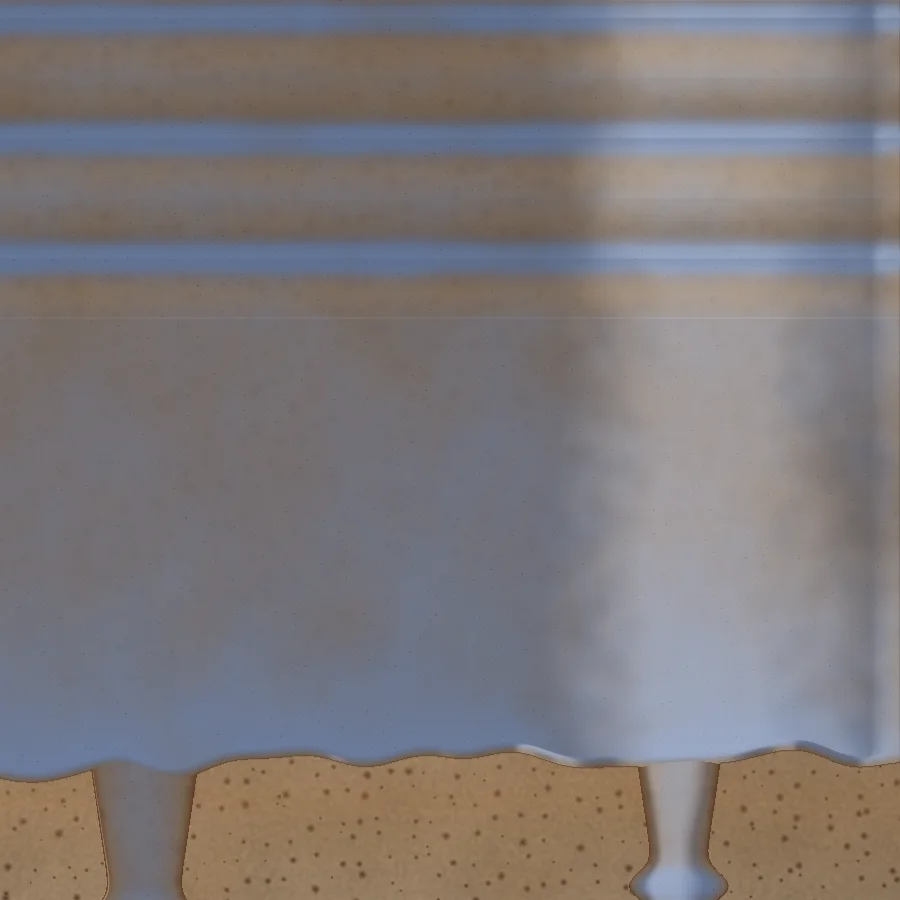 Detail of tile 008: thrown grooves and the dip line