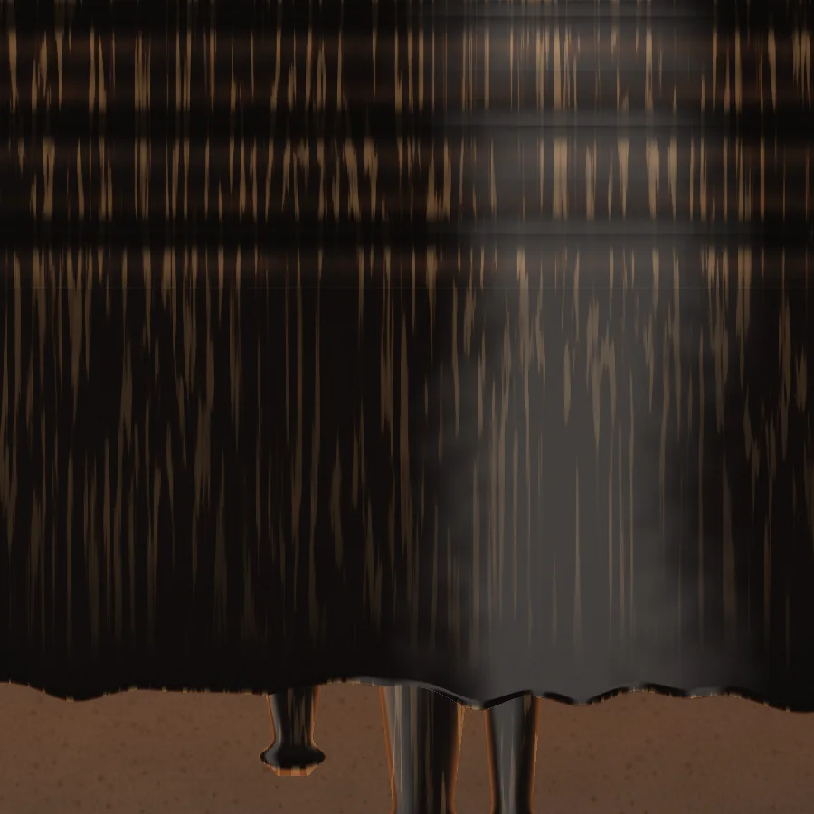 Detail of tile 005: thrown grooves and the dip line