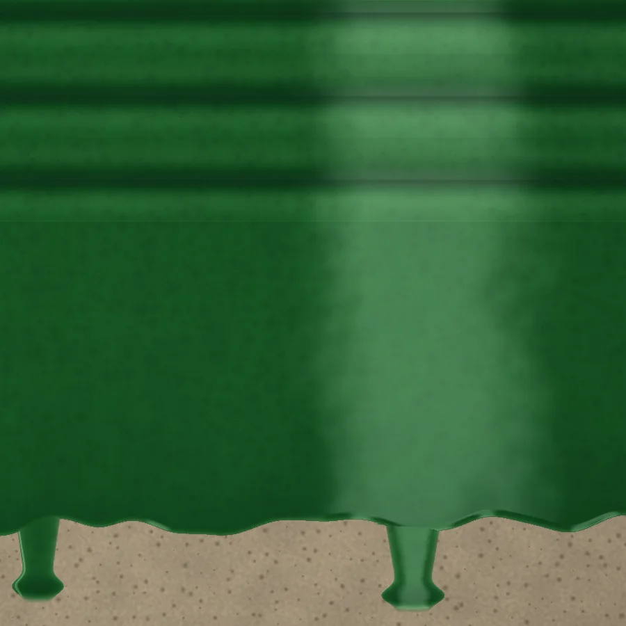 Detail of tile 021: thrown grooves and the dip line