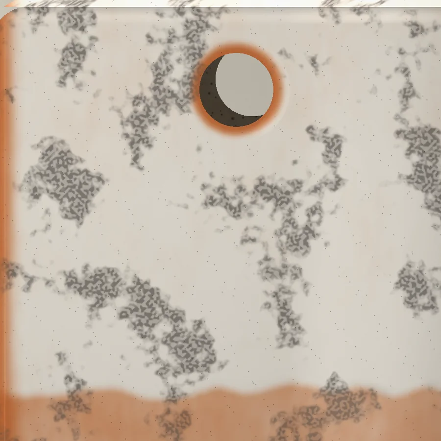 Close-up of tile 010 near the hanging hole
