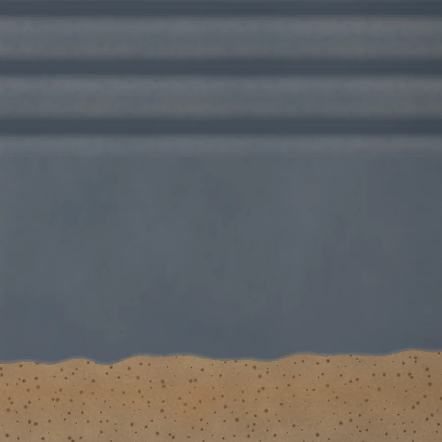 Detail of tile 014: thrown grooves and the dip line