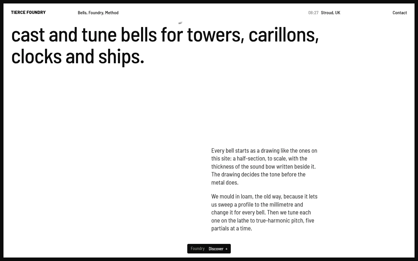 TIERCE FOUNDRY: a screen further down the page