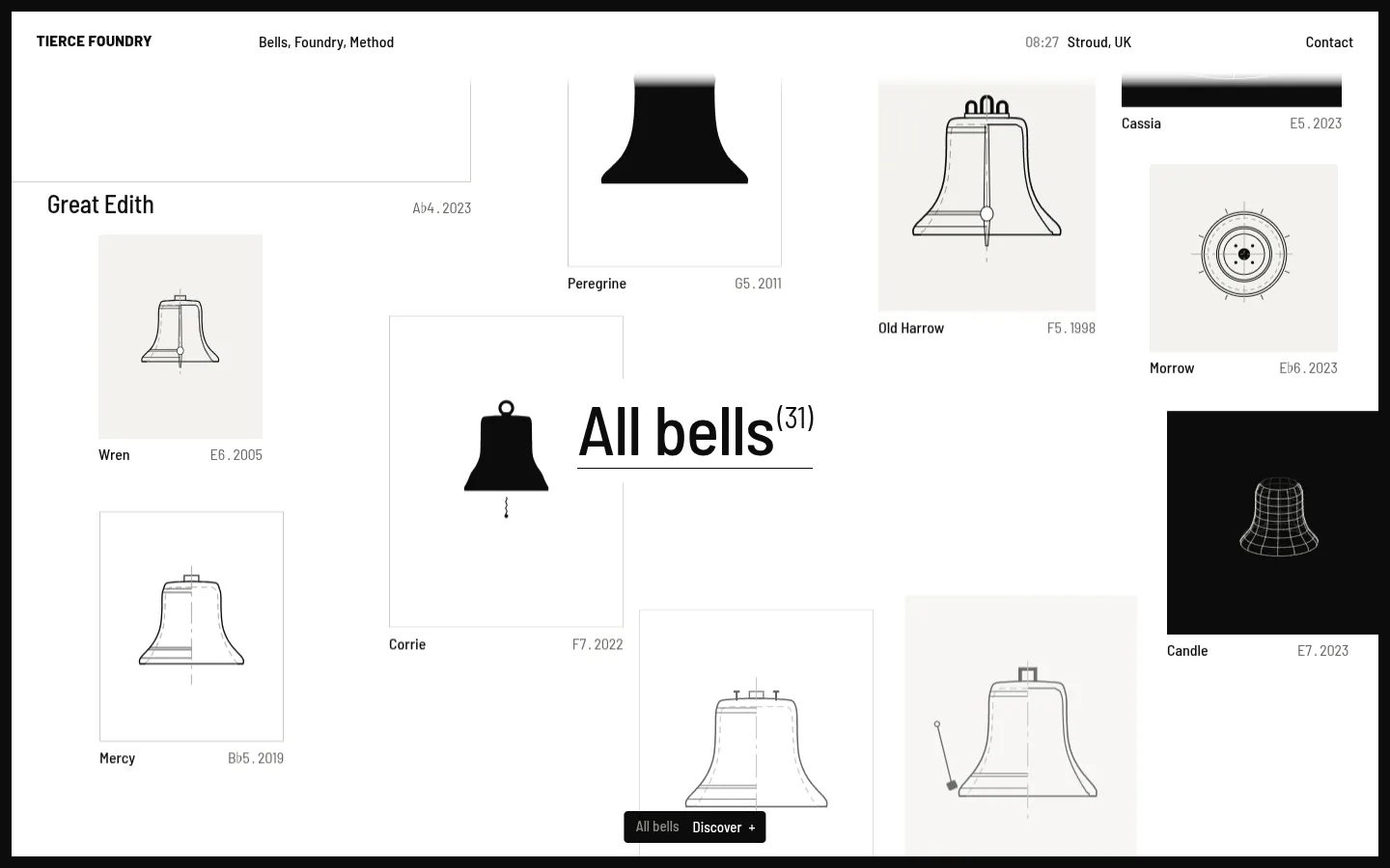 TIERCE FOUNDRY: a screen further down the page