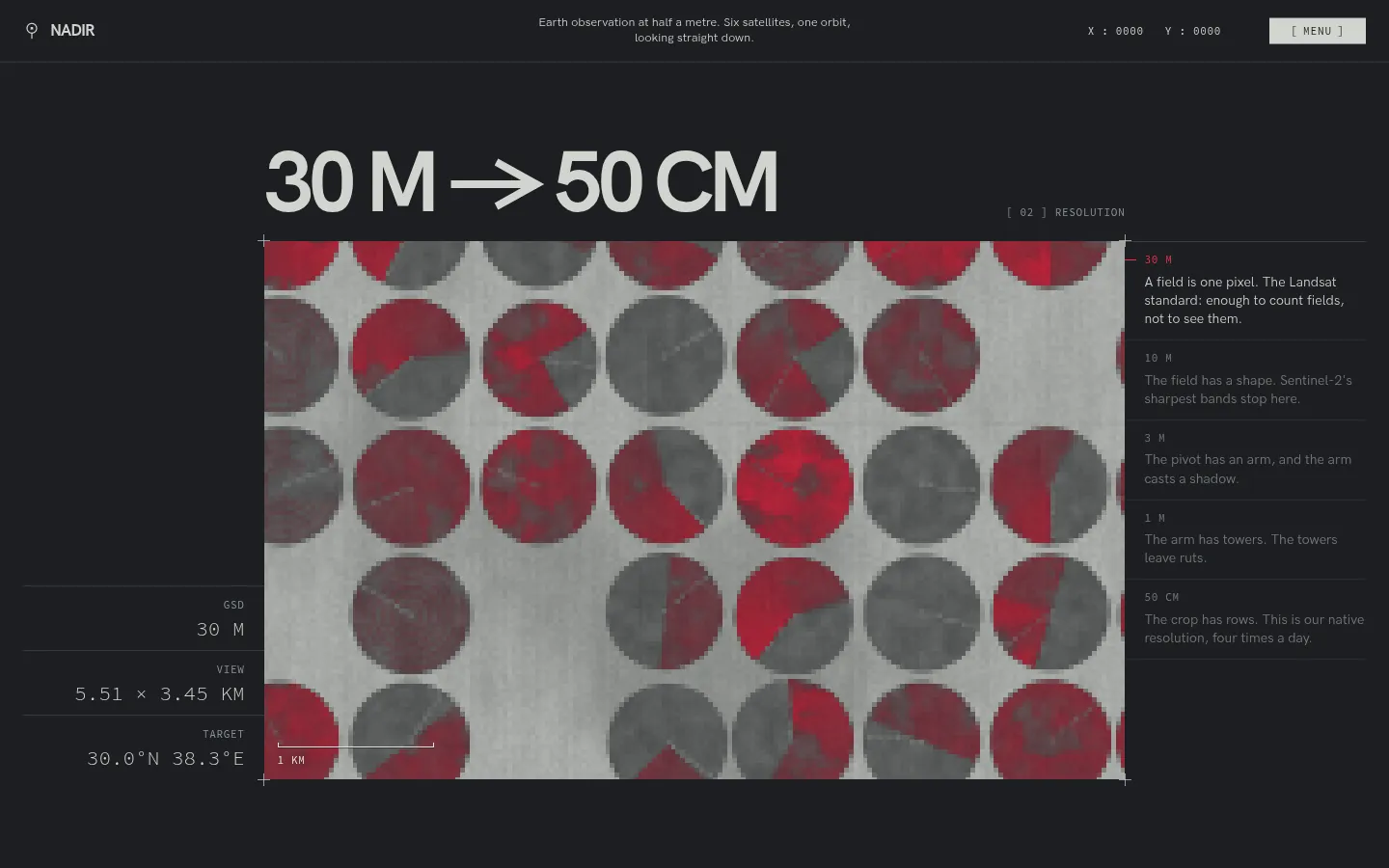 NADIR: a screen further down the page