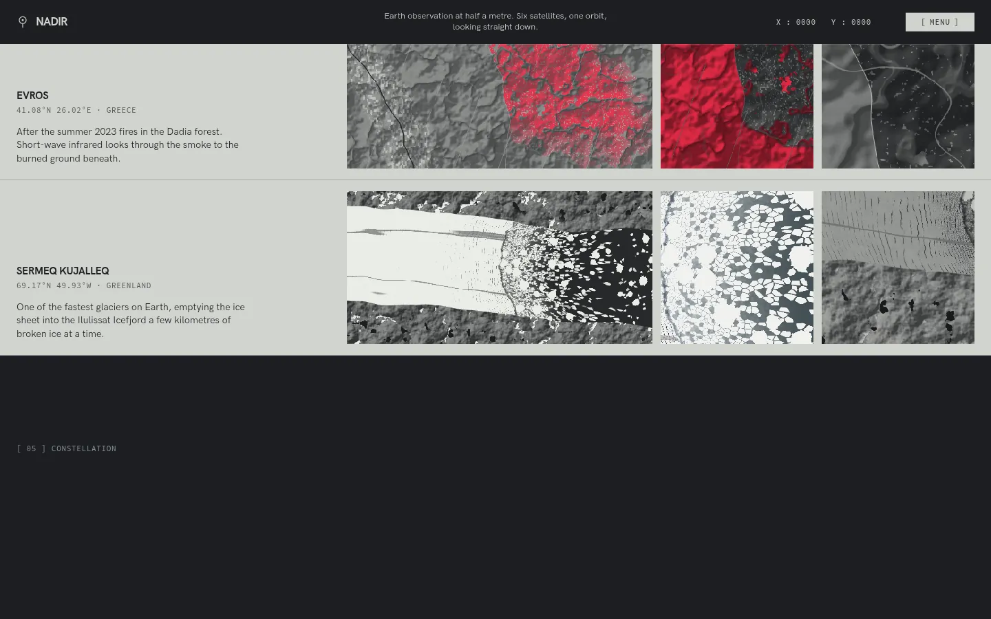 NADIR: a screen further down the page