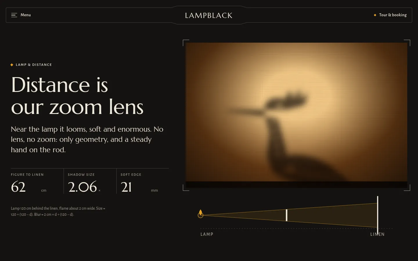 LAMPBLACK: a screen further down the page