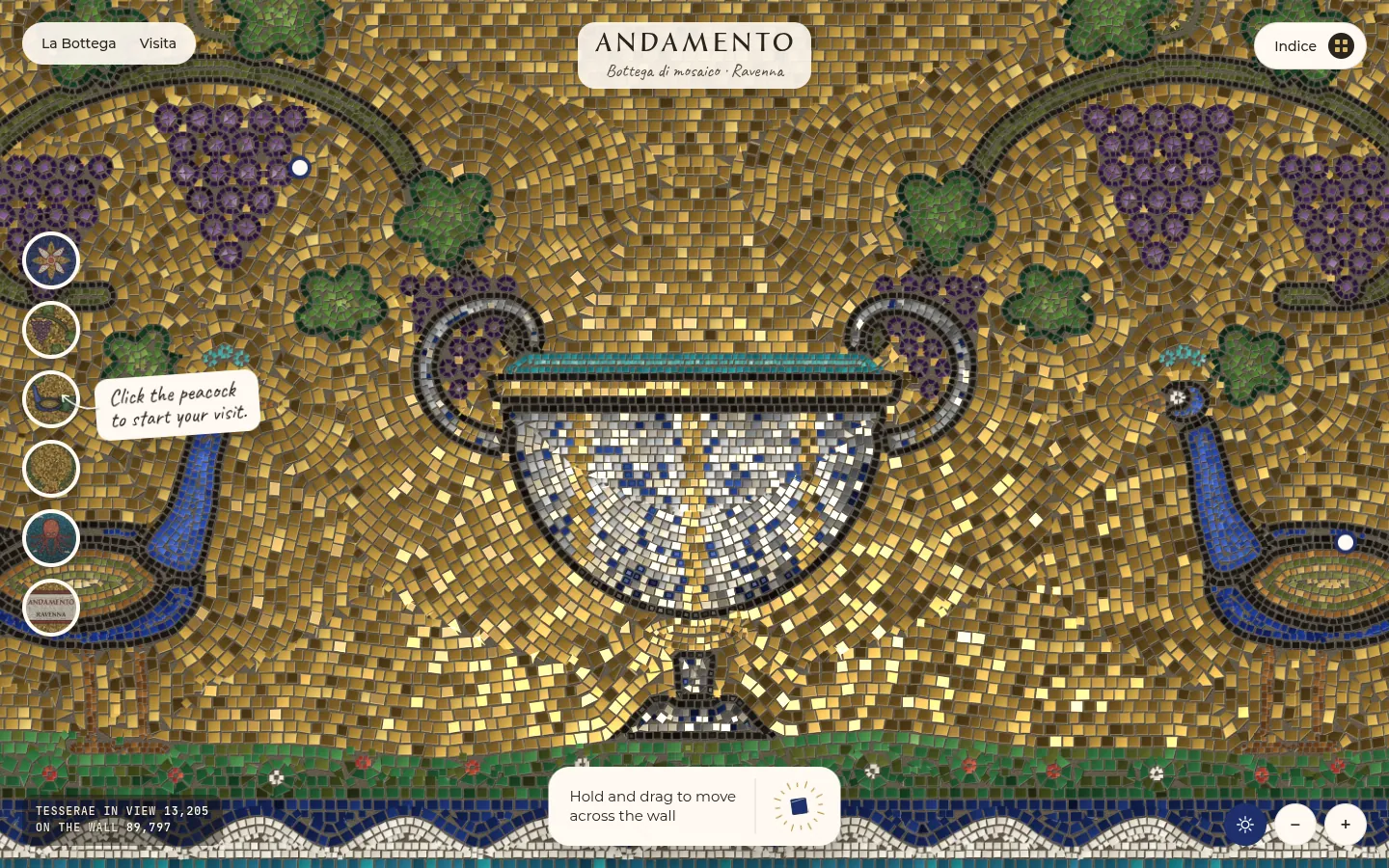 ANDAMENTO: the first screen